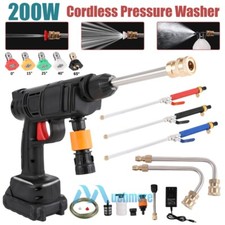 Portable Cordless Electric High Pressure Water Spray Gun Car Washer Cleaner Tool