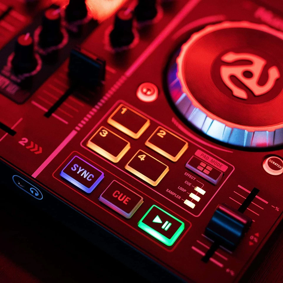 Numark DJ Controller Portátil Serato DJ Lite 2 Canales Streaming Party Mix - Imagen 3 de 4