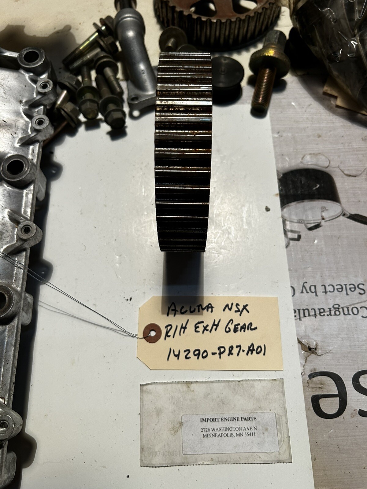 EXH. CAM GEAR RH USED FITS ACURA NSX 2977c C30A1 DOHC 1991-97 14290-PR7-A01 USED