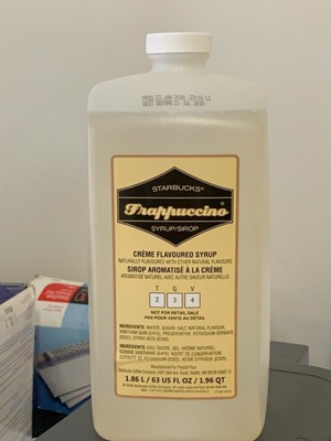 starbucks creme flavored syrup