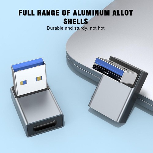 USB3.0 Adapter 90Degree Male to Female Combo Vertical L Angle Down Up & ❁UK - Photo 7/11