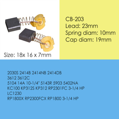 Cepillo De Carbono Para Amoladoras Angulares CB204 CB203 CB202 191953-5