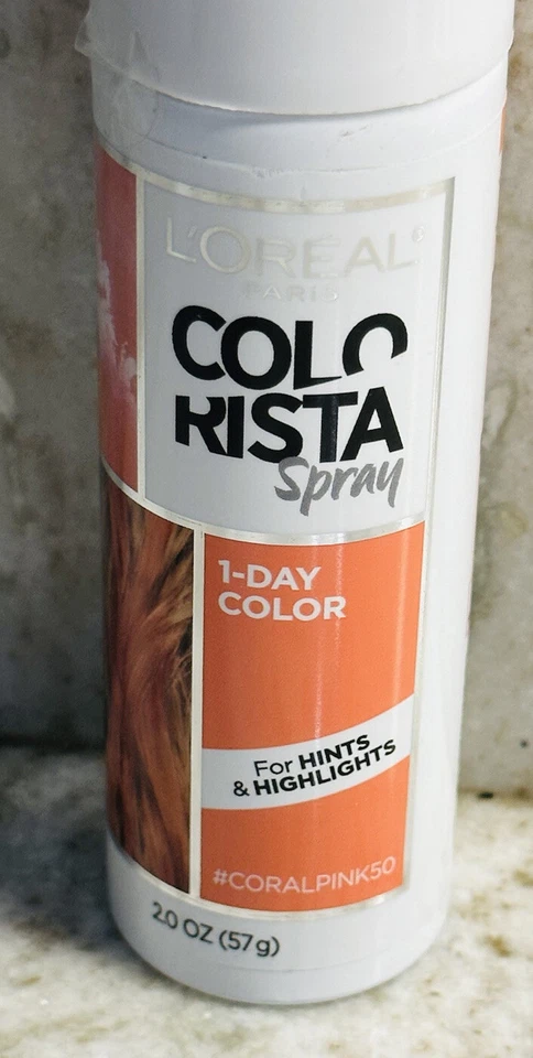 L'Oreal Paris Colorista Spray de Color de Cabello Lavable 1 Día Rosa Coral 50 Foto 2 de 4