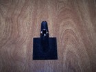 VINTAGE 10K LADIES BLACK ONYX AND DIAMOND RING — photo 1