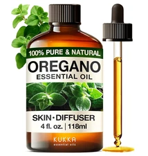 Kukka Oregano Essential Oil for Skin - 4 Fl Oz - 100% 4.00 (Pack of 1)