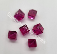6pc Swarovski Crystal Fuchsia 8mm Diagonal Cube 5600 Beads; Rare 