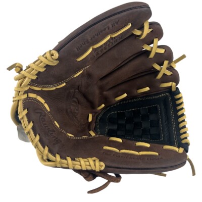 Rawlings RBG36BC 12.5 Leather Baseball Glove Brown Left Hand Throwing Zero Shock