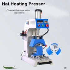 Pneumatic Cap Pressing Machine Hot Stamping Hot Transfer Baked Hat Logo