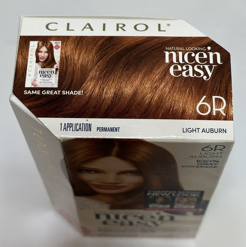 Clairol Nice 'N Easy New & Improved Color Care Formula, 6R Light Auburn - 第 2/6 張圖片