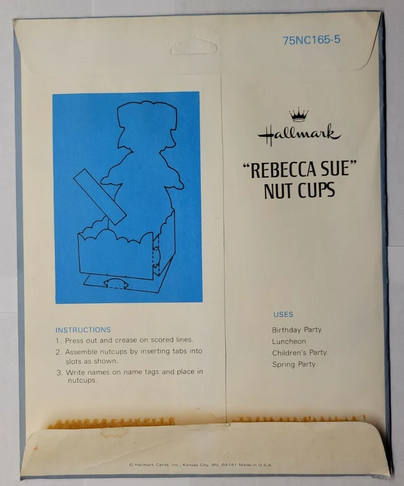 Vintage Hallmark Rebecca Sue Nutcups 75NC165-5 - Image 2 of 4