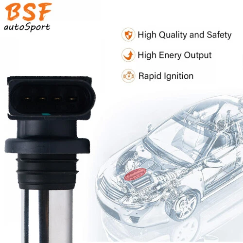 Bobina de encendido 4 piezas para Audi A3 2004-2013 Volkswagen Polo Golf Seat 036905715F Foto 2 de 4