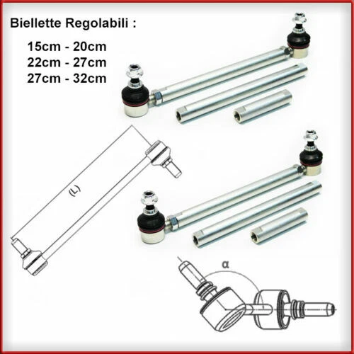 Sospensioni grigi per auto tuning ed elaborate