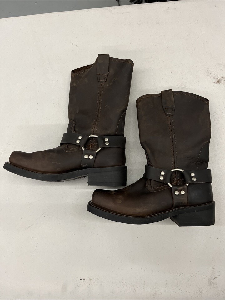 Cody James Leather Motorcycle Riding Western Work Boots Men Size 7M