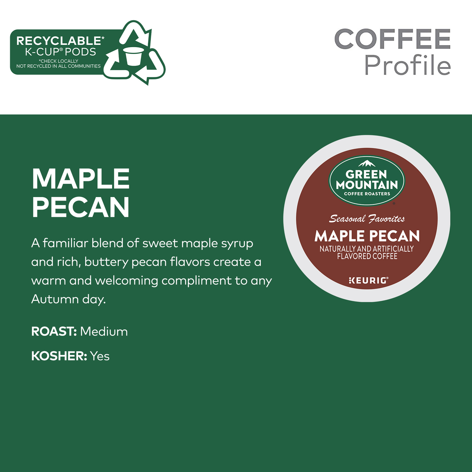 Купить Green Mountain Coffee Maple 