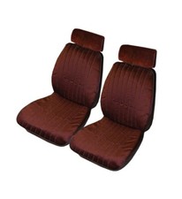 86-88 Monte Carlo El Camino Show Quality Bucket Seat Headrest Covers Burgundy