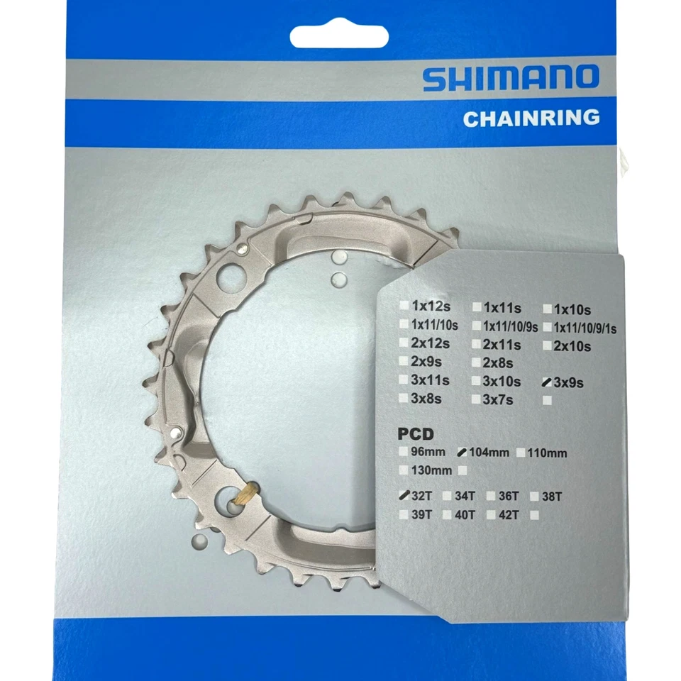 Shimano Deore FC-M532 Bicicletta Manovella MTB Ricambio Medio Corona 104 32T - Immagine 4 di 4
