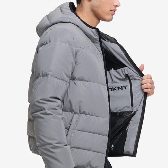 DKNY Reflective Puffer Jacket NEW 3M 