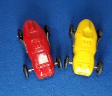 50's Tin Mar Racecars Indy Vintage Car Toy Racing Early Grand Prix metal playset