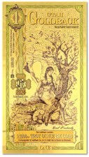 Utah 1 Goldbacks Gold Polymer Notes 1/1000th Troy Oz 24KT .999 Goldback Valaurum