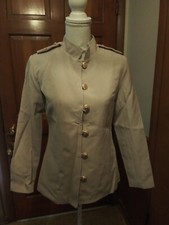 Lcucves Size Small Khaki Womans Blazer Lined Long Sleeve Light Weight