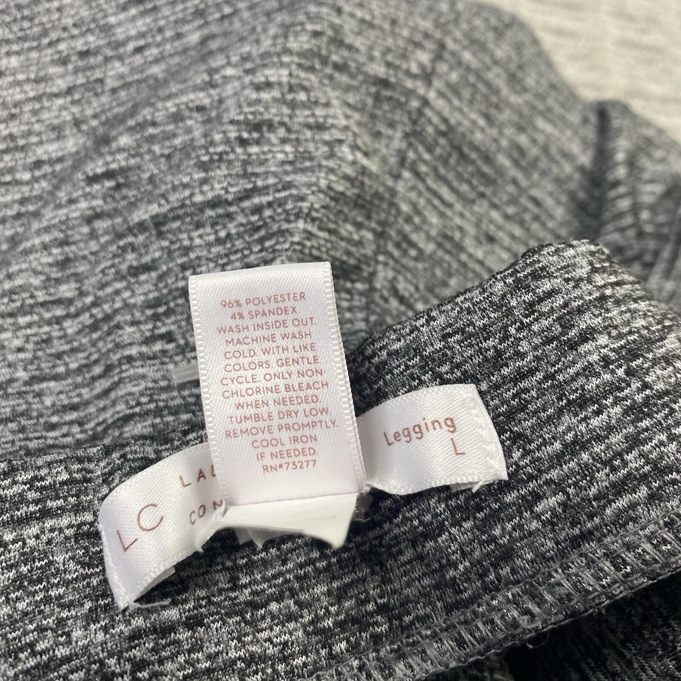 Pantalones legging LC Lauren Conrad Capri para mujer talla L ropa deportiva gris jaspeado Foto 4 de 4