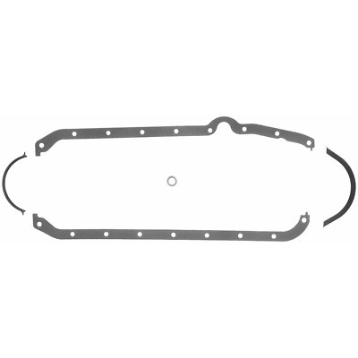 Fel-Pro 1803 Small Block Chevy Oil Pan Gasket Thick Front Seal LEFT Dipstick 350