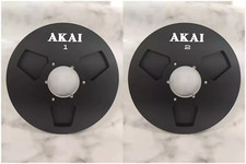 One Pair 10.5'' Black AKAI Tape reel High Quality Aluminum Take Up Reel