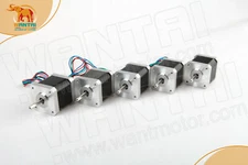 5PCS Nema17 for 1.0A,75oz-in ,40mm length,2-Phases,1.8°,42BYGHW610-04  Wantai 
