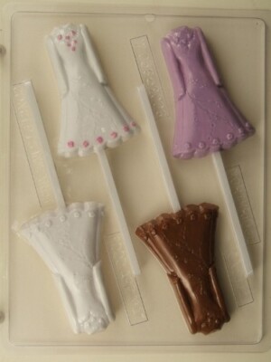 WEDDING DRESS LOLLIPOP SAY YES CHOCOLATE CANDY