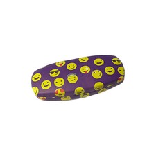 Purple EMOJI eyeglass case - Trending - Thereallycooleyeguy - Hard Clam Shell C