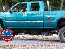 99-02 Chevy Silverado 3dr Extended Cab Short Bed Flat 7pc Body Side Molding 1.5 99-02 Chevy Silverado 3dr Extended Cab Short Bed Flat 7pc Body Side Molding 1.5