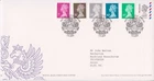 GB ROYAL MAIL FDC 2004 MACHIN DEFINITIVES 7p - 43p & WW WINDSOR PMK