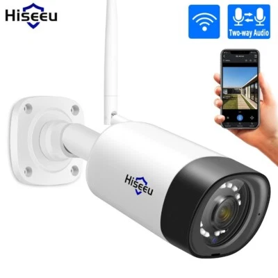 Hiseeu 5MP WIFI IP Outdoor Wireless Security Camera Two Way Audio Night Vision
