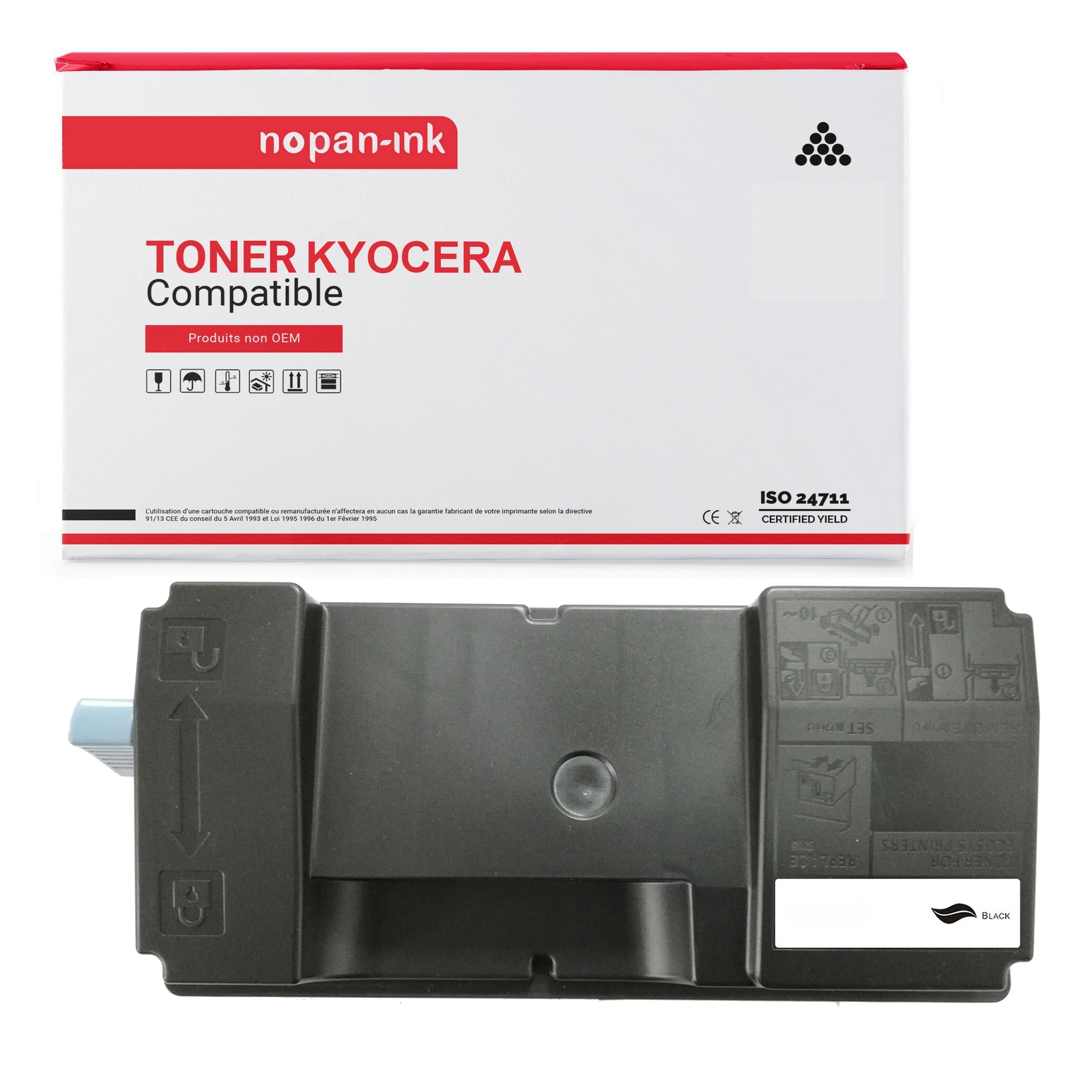 Toner TK3130 noir compatible Kyocera pour imprimante de bureau