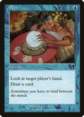 Peek NM/M Odyssey Blue Instant English Regular MTG Magic 91