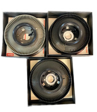 Kodak Carousel 80 Slide Tray Set Of 3 Eastman Projector With Boxes Vintage