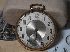 Vintage 1935 WALTHAM Colonial 10K RGP 12s 17J Pocket Watch -- For Repair /Parts
