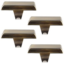 4 Pieces Christmas Stocking Holders Christmas Mantel Stocking Hangers Metal H...