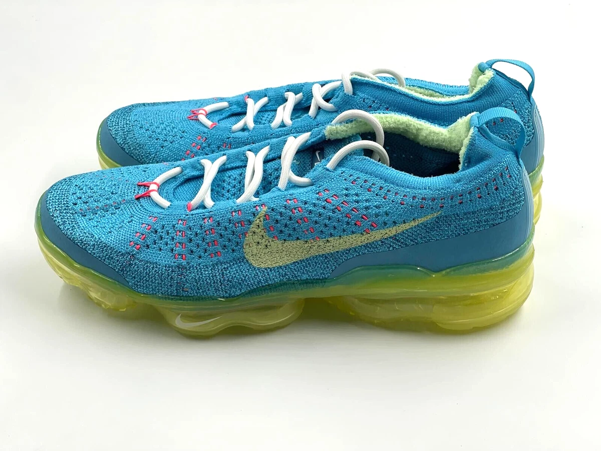 Nike Air VaporMax 2023 Flyknit Baltic Blue DV1678 400 Size 8 Mesh Runner Workout Nike Air VaporMax 2023 Flyknit Baltic Blue/Citron Tint/Green  main image 3