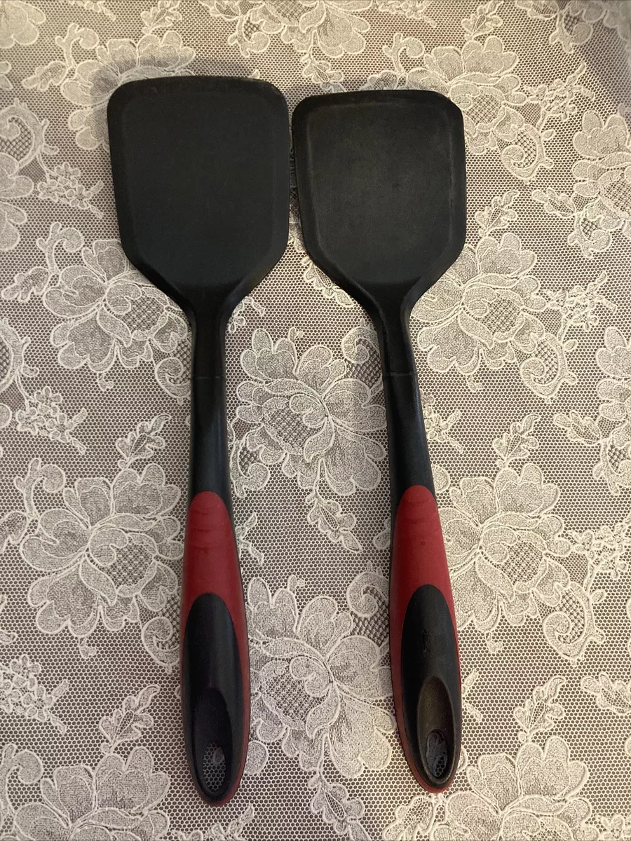 Set of 2 Taylor Made Nylon Spatulas 12” Black Red Made in USA