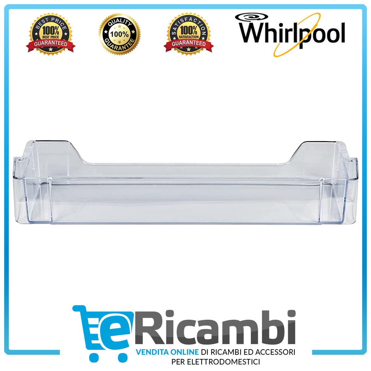 Portabottiglie Per Frigorifero Whirlpool - Balconetto Pratico E Resistente | Ricambio Originale - Foto 9