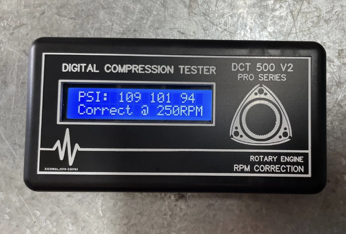 rotary engine compression tester rx3, rx4, rx7, 13b, rx8, mazda, rpm normalised eBay