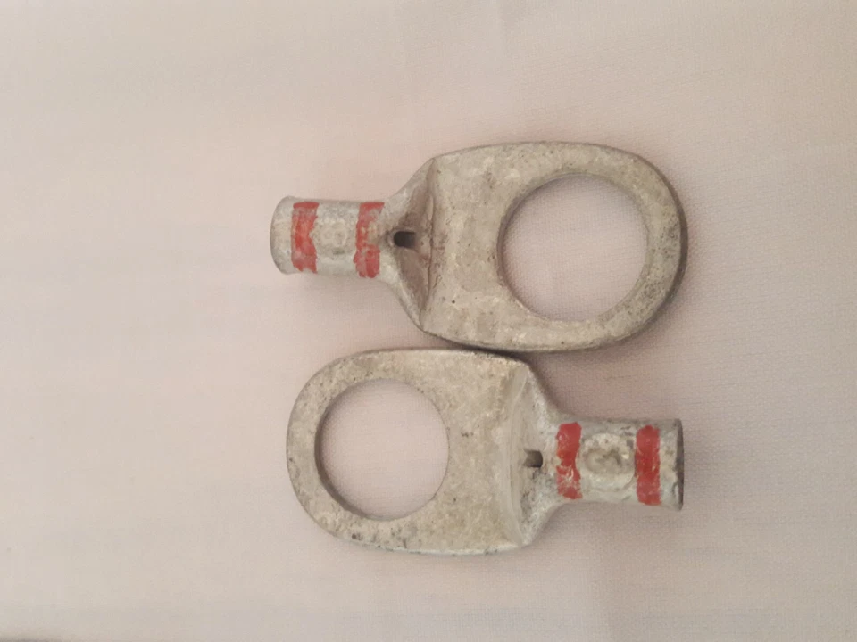 Compression Lug Red 8 with 1/2" hole (lot of 5) - Image 2 of 3