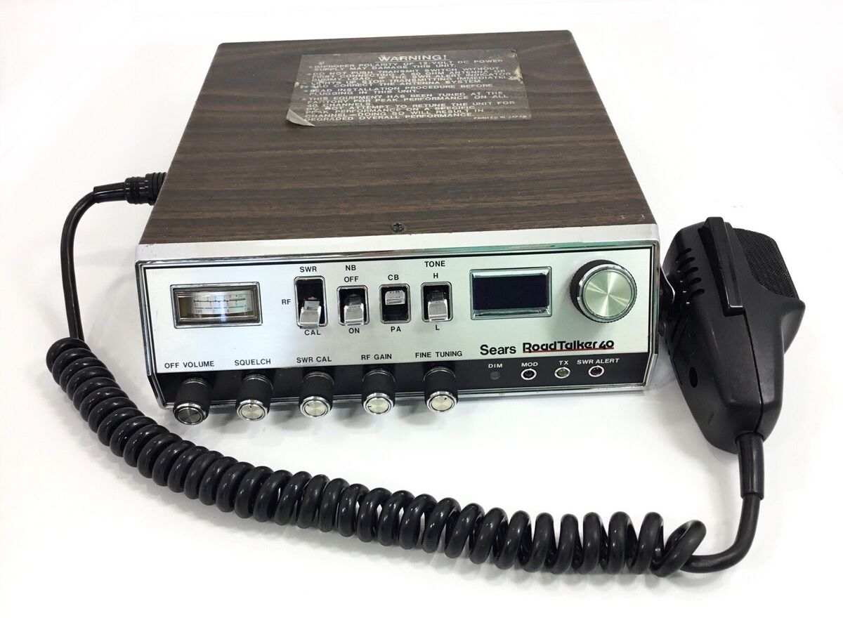 SEARS Roadtalker 40 CB Radio Slant Face 934.38110700 RARE SEARS Roadtalker 40 CB Radio Slant Face 934.38110700 RARE