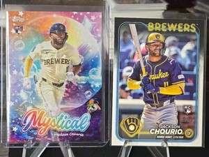 2024 Topps Update Series Jackson Chourio Mystical Insert #MYS-20+ Rookie Debut