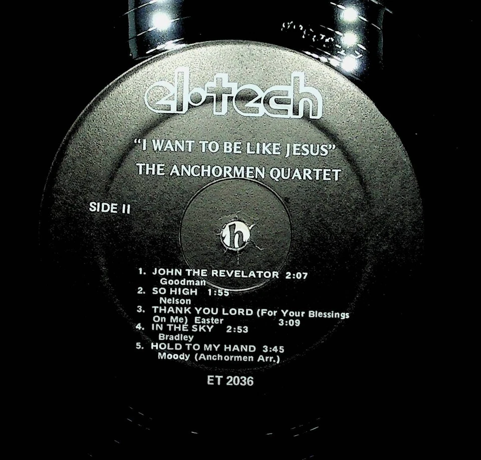 1976 The Anchorman Quartet I Want To Be Like Jesus Gospel Vinyl LP Record VG+ Foto 3 de 4