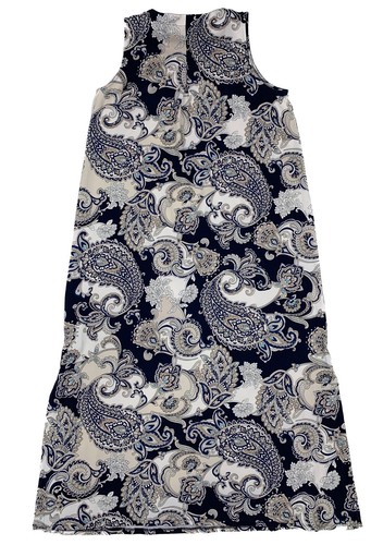 J Jill Wearever Maxikleid Paisley ärmellos Stretch Damen Medium mehrfarbig - Bild 5 von 15