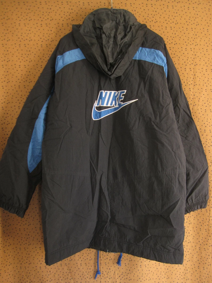 Blouson Nike Premier Bleu noire Hiver Parka années 90 Homme Veste Vintage -  XL