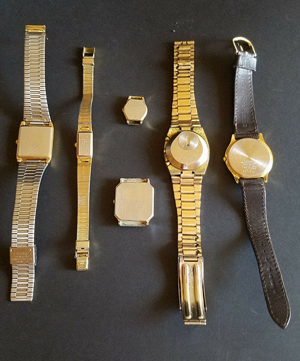 Seiko Watch Lot For Parts Repair Sold AS-IS Not Working 6 Seiko Watch Lot For Parts Repair Sold AS-IS Not Working 6