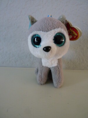 TY Beanie Boos SLUSH the Husky Bag Clip Keychain 3.5''